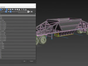 Truck002 DumpTrailer 3D Model