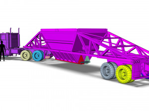 Truck002 DumpTrailer Modèle 3D