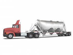Truck003 DryBulk Trailer 3D Модель