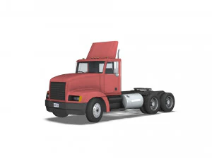 Truck003 DryBulk Trailer 3D Model