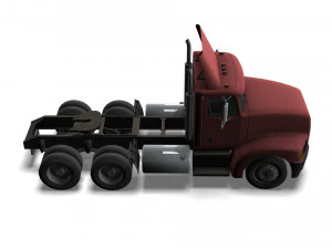 Truck003 DryBulk Trailer 3D Model