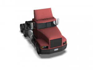 Truck003 DryBulk Trailer 3D Model