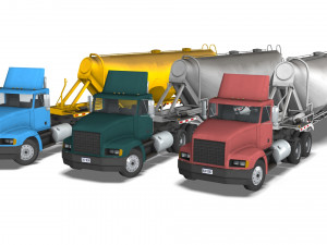 Truck003 DryBulk Trailer 3D Модель