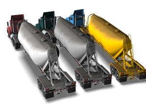 Truck003 DryBulk Trailer 3D Модель