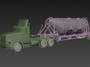 Truck003 DryBulk Trailer 3D Модель