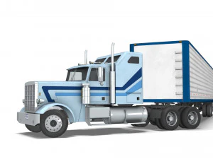 Truck004 DryVan Trailer 3D Model