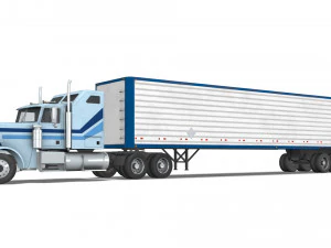 Truck004 DryVan Trailer 3D Model