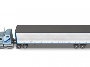 Truck004 DryVan Trailer 3D मॉडल