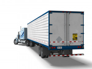 Truck004 DryVan Trailer 3D मॉडल