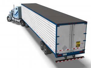 Truck004 DryVan Trailer 3D मॉडल