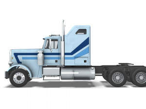 Truck004 DryVan Trailer 3D मॉडल