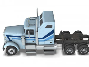 Truck004 DryVan Trailer 3D Model