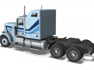 Truck004 DryVan Trailer 3D Model