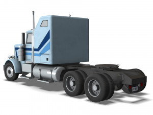 Truck004 DryVan Trailer 3D मॉडल