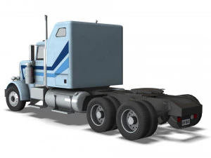 Truck004 DryVan Trailer 3D Model