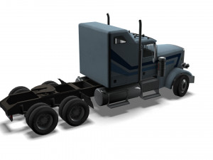 Truck004 DryVan Trailer 3D मॉडल