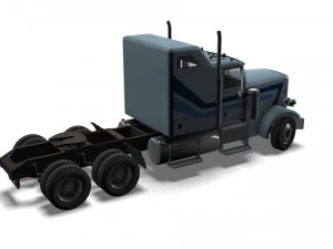 Truck004 DryVan Trailer 3D Model