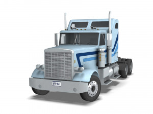 Truck004 DryVan Trailer 3D मॉडल