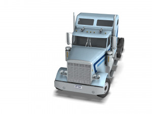 Truck004 DryVan Trailer 3D मॉडल