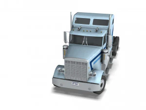 Truck004 DryVan Trailer 3D Model