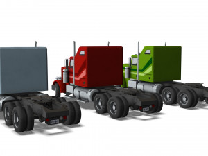 Truck004 DryVan Trailer 3D मॉडल