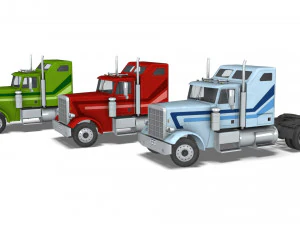 Truck004 DryVan Trailer 3D Model