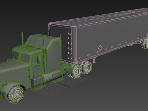Truck004 DryVan Trailer 3D मॉडल