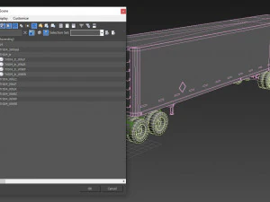 Truck004 DryVan Trailer 3D Model