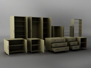 bedroom furniture pack 3Dモデル