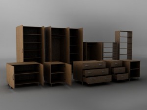 bedroom furniture pack 3Dモデル