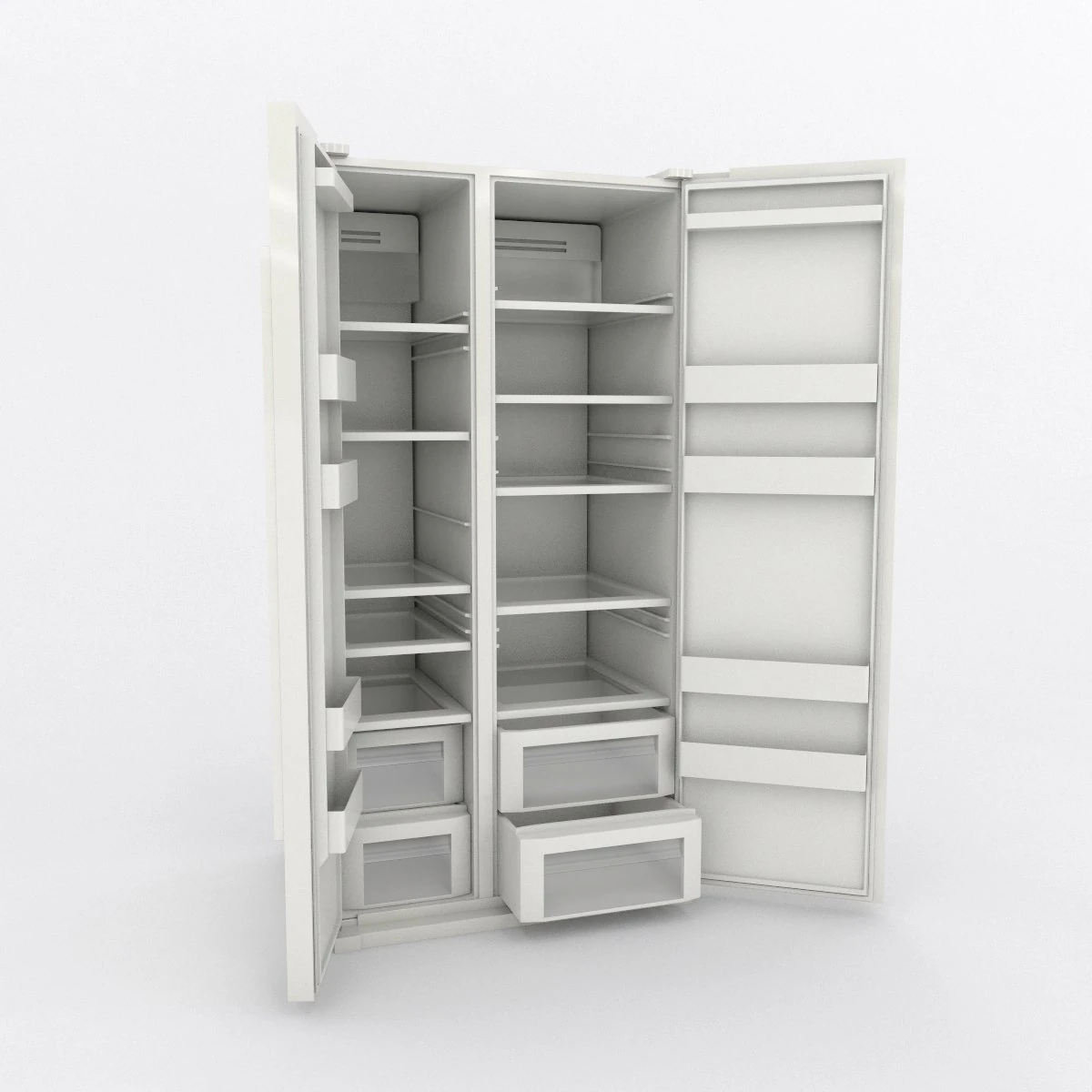 samsung side by side 3D Model .c4d .max .obj .3ds .fbx .stl .blend 