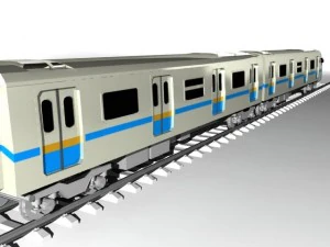 subway rolling stock 3D Model