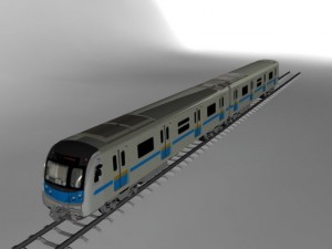 subway rolling stock Modelo 3D