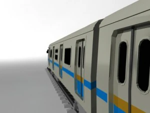 subway rolling stock 3D Model