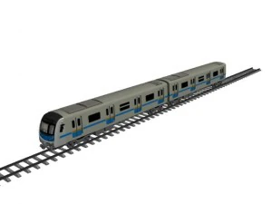 subway rolling stock 3D Model