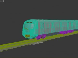 subway rolling stock 3D Model
