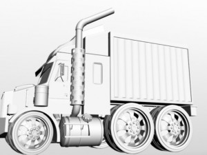 mini truck 3D Модель