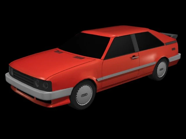 audi 80 3D Model .c4d .max .obj .3ds .fbx .stl .blend