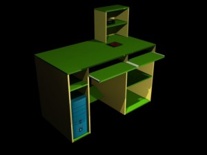 computer table Model 3D