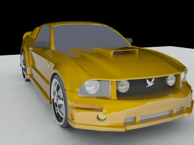 ford mustang 3D Model .c4d .max .obj .3ds .fbx .stl .blend 