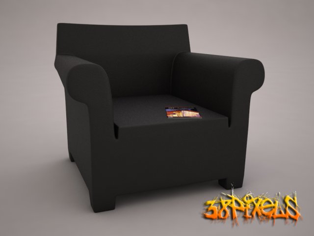 armchair 3D Модель .c4d .max .obj .3ds .fbx .stl .blend 