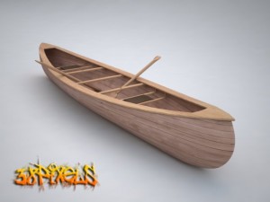 canoe 3D Model