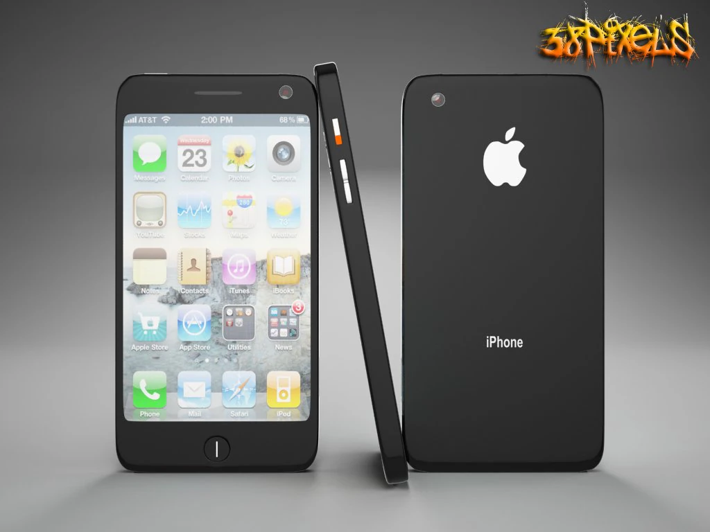 iphone 4g concept design 3D Model .c4d .max .obj .3ds .fbx .stl .blend 