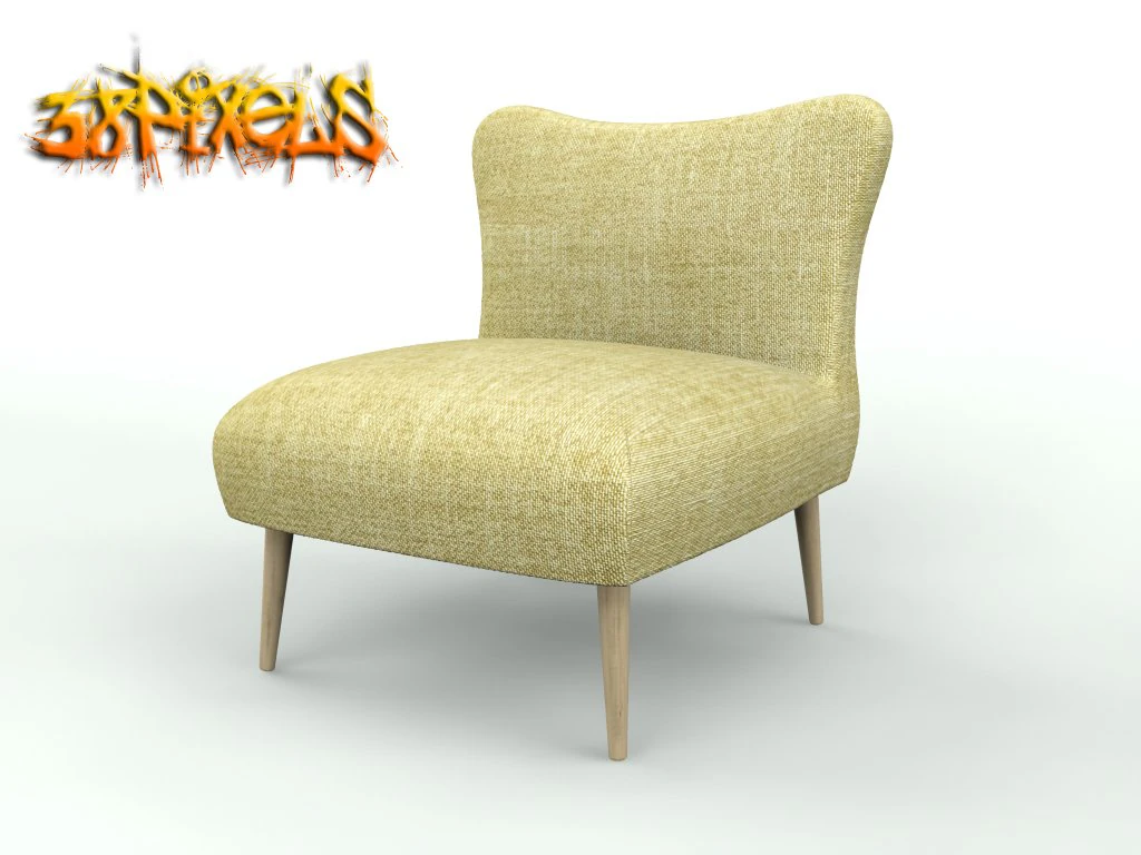 chair 3D Model .c4d .max .obj .3ds .fbx .stl .blend 