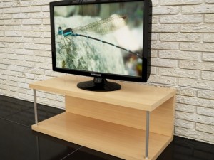 tv with tv stand 3D Modell