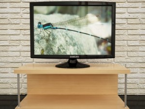 tv with tv stand 3D Modell