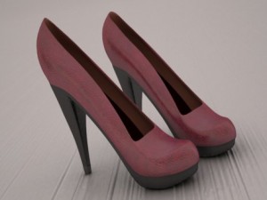women shoes 3D Model