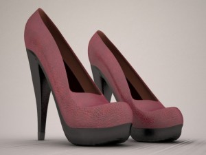 women shoes 3D Model