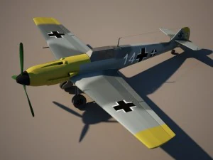 messerschmitt bf 109 Modello 3D