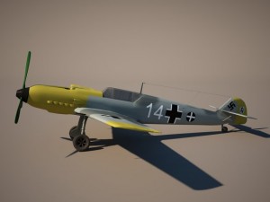 messerschmitt bf 109 Modelo 3D